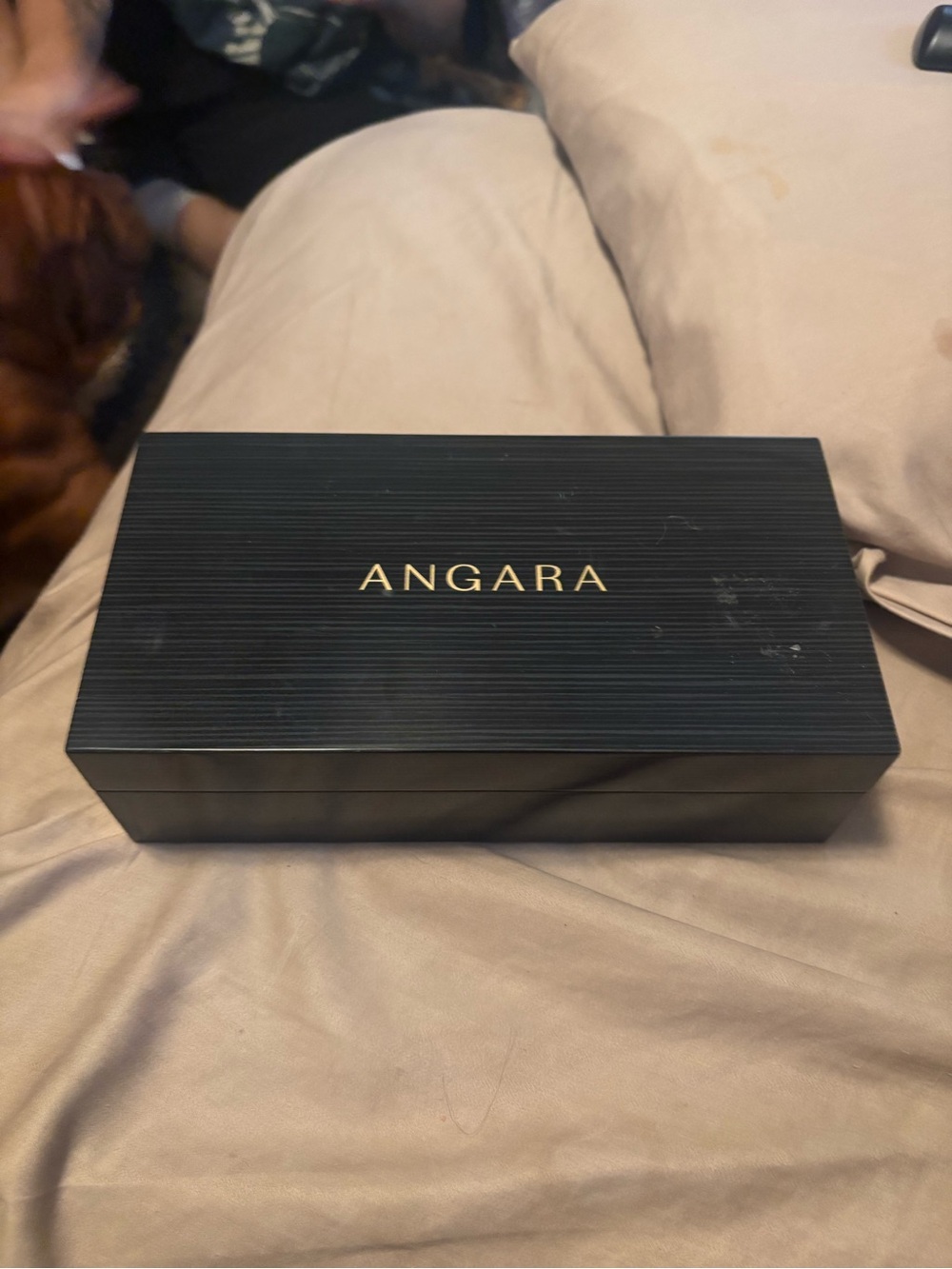 ANGARA Black Jewelry Box — Elegant Travel Jewelry Case